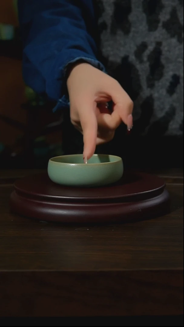 杯子瓷汝州原产地原矿仿古老釉q