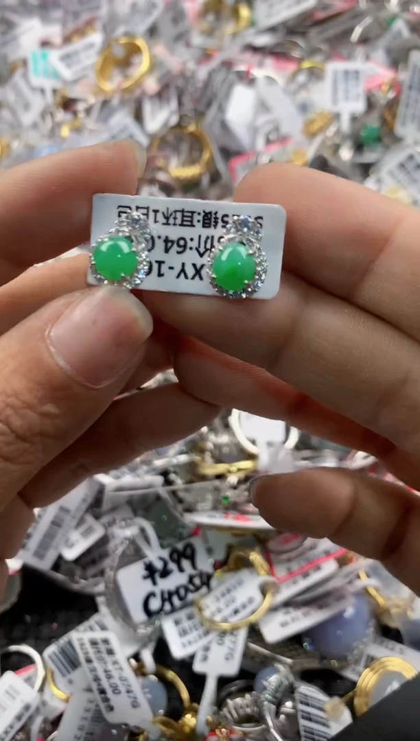 银S925镶嵌戒指翡翠17    2