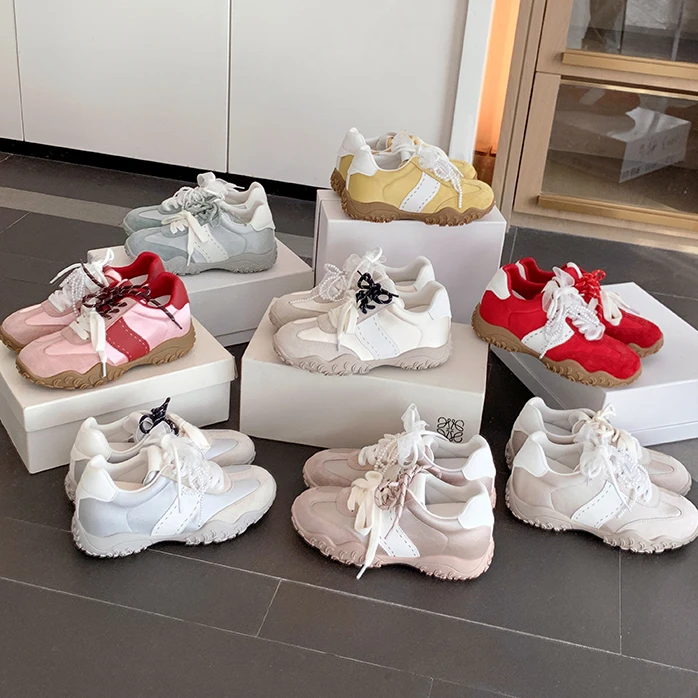 【sheii苏茵茵】8cm丝光~内增高鸳鸯鞋带运动休闲鞋德训鞋潮流ins女