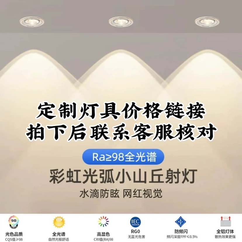 定制下单链接拍下后联系客服核对款式筒灯射灯家用无主灯