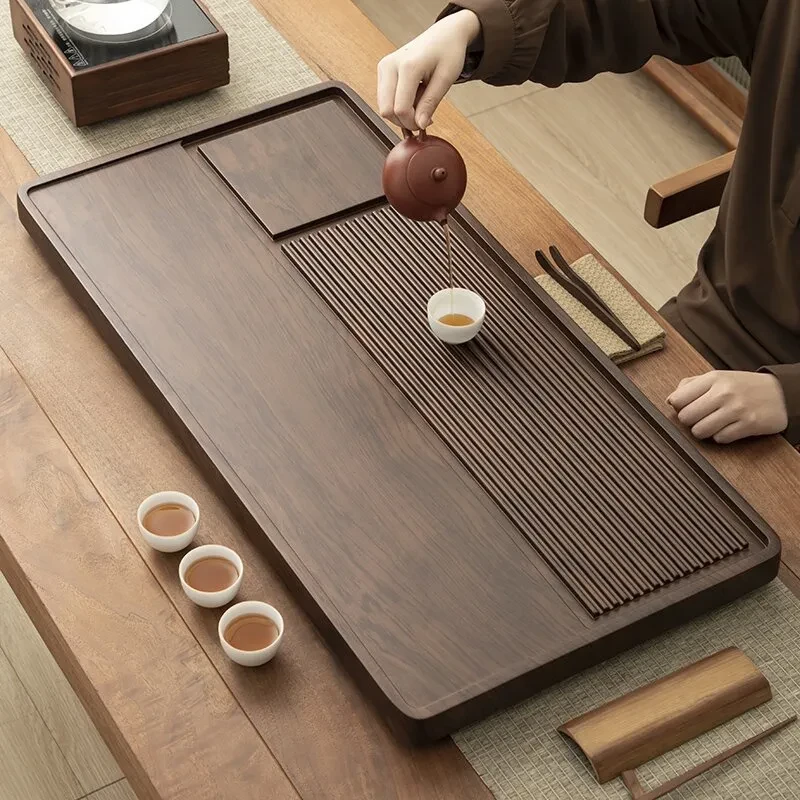 新款大号高端实木茶盘茶台家用干泡台茶托盘长方形茶具轻奢茶海