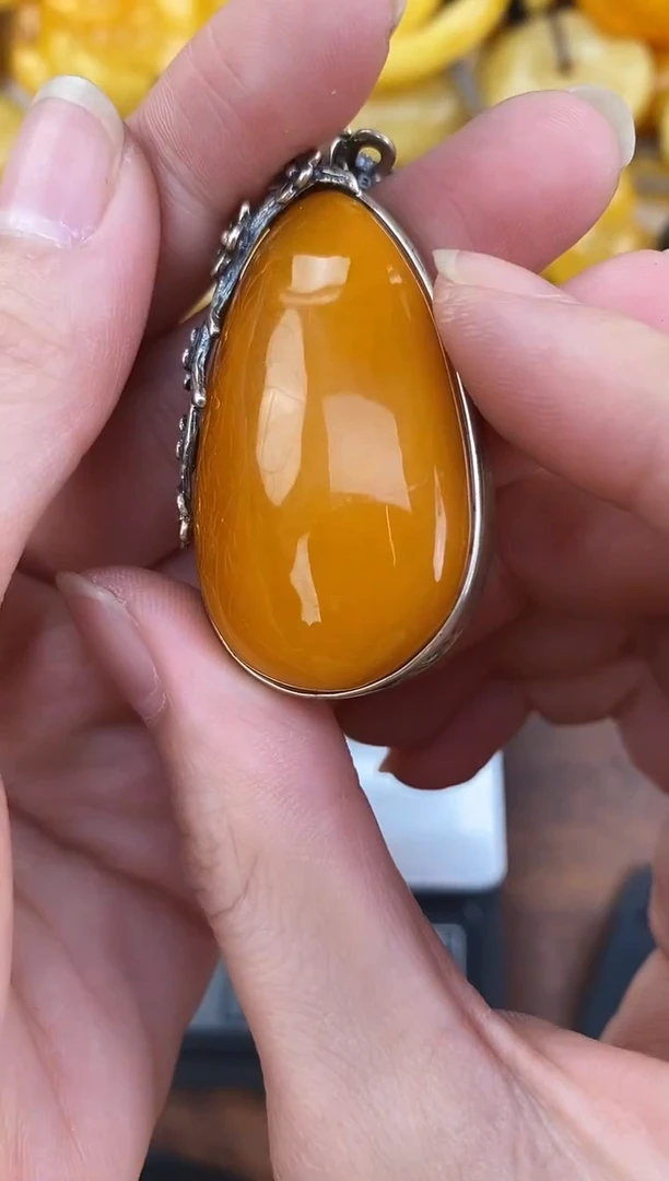 裸石琥珀未镶嵌天然琥珀蜜蜡