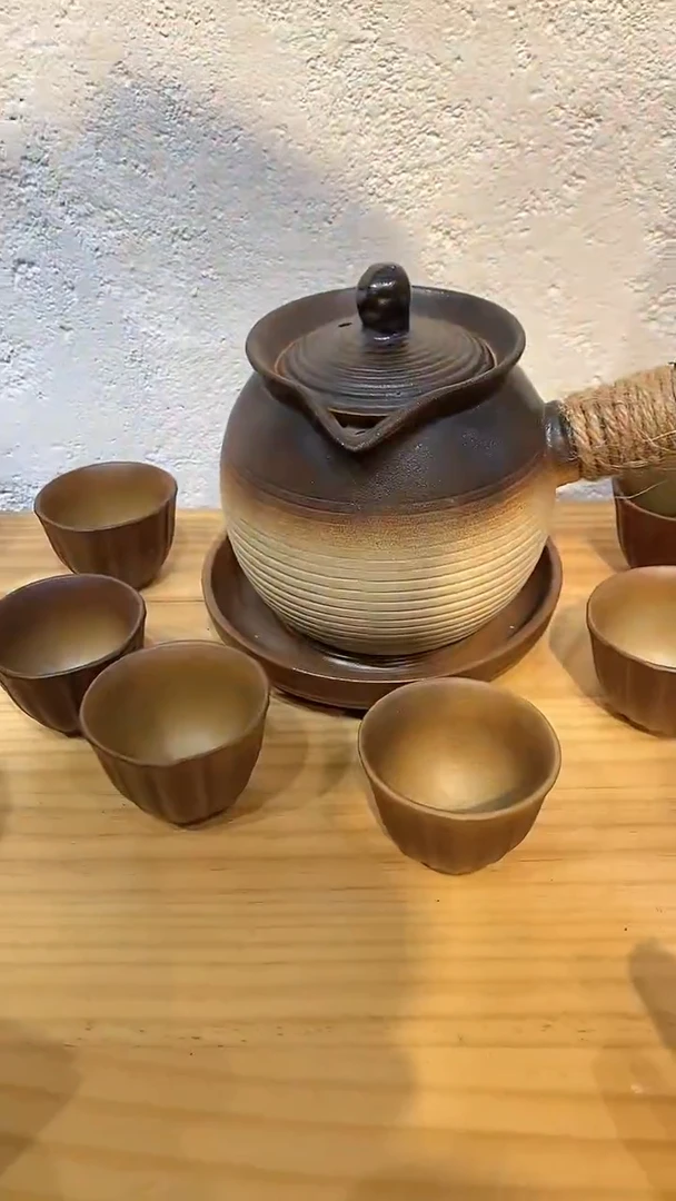 【闪购商品】700ml圆满壶 壶承 6莲花杯哈哈哈