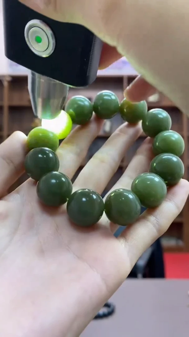 【闪购商品】岫岩河磨玉（透闪石质玉）手串未镶嵌手串-卡18