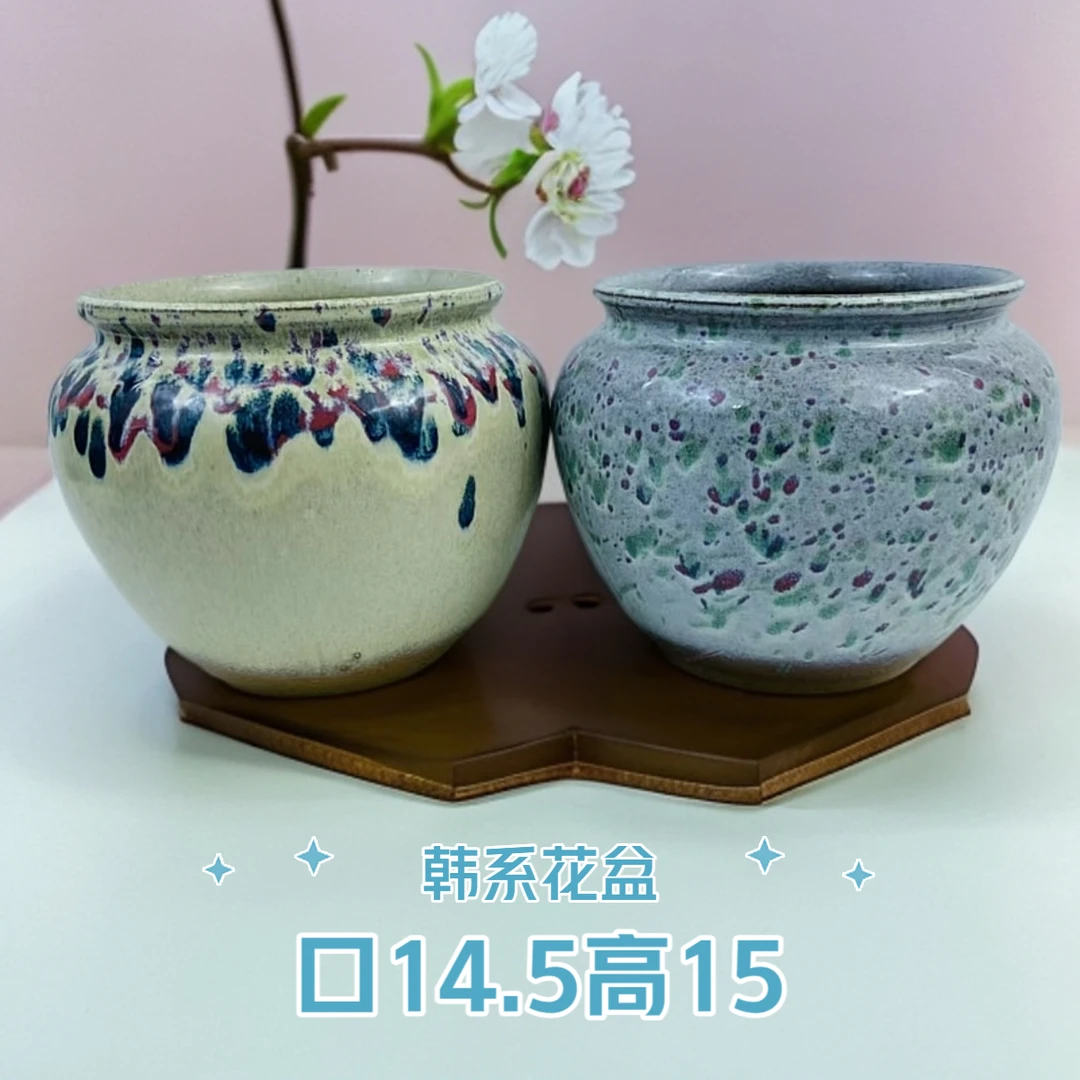 2033韩系高釉小蜜蜂罐老桩法师桃蛋多肉绿植花盆