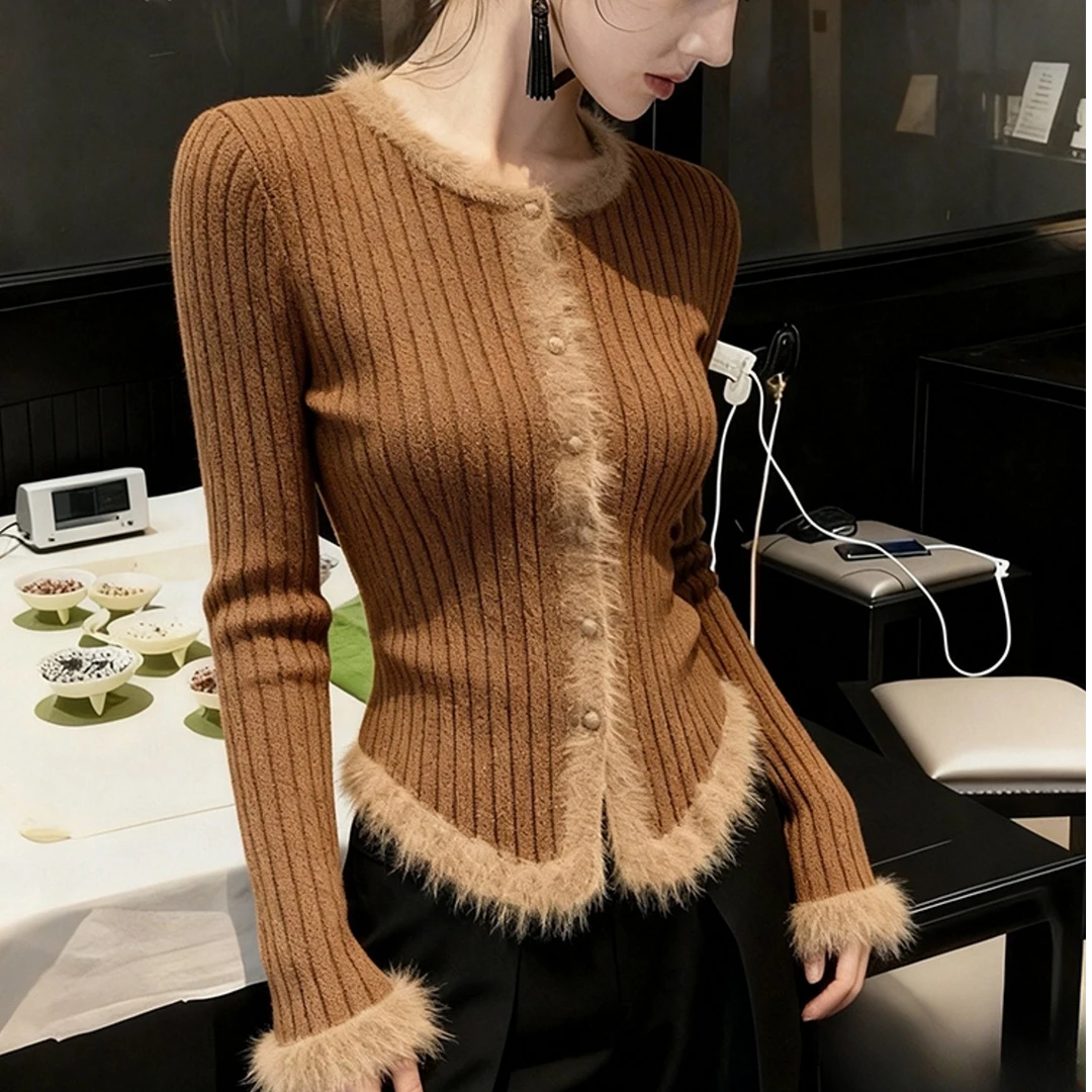 绝美巨好看秋季上衣女设计感韩版气质高端掐腰小众炸街高级感女装