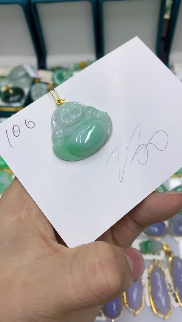 【闪购商品】翡翠颈饰18K金镶嵌翡翠链接