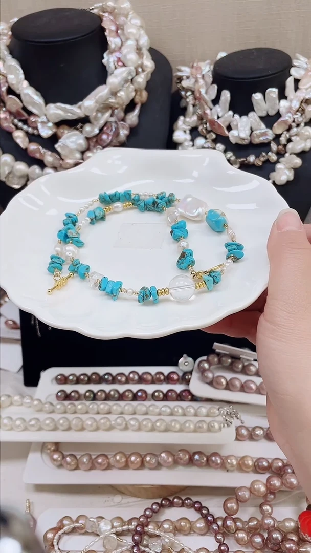 未镶嵌项链淡水珍珠【纯恬饰品】