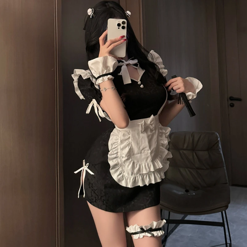 【密境丝语】二次元女仆装cos服旗袍制服漫展演出服角色扮演