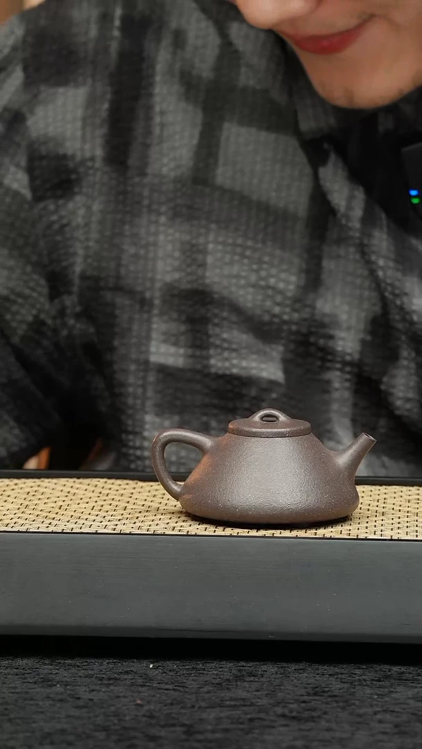 茶壶紫砂五堂 子冶石瓢-手工炼泥