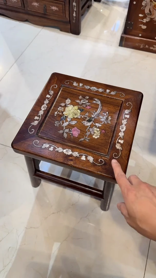 木木头款缅花单鸟富贵凳298