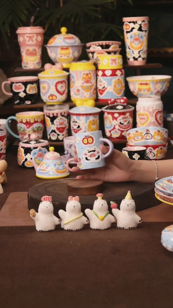 杯子景德镇原创手作陶瓷