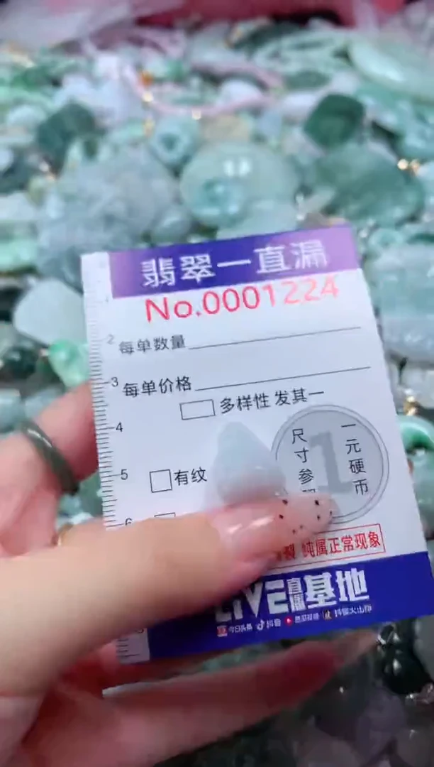 翡翠未镶嵌吊坠(不含链)1224