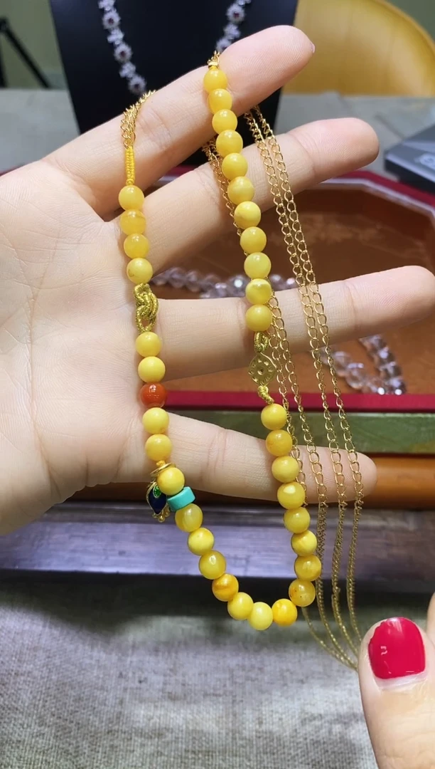 未镶嵌颈饰蜜蜡多样性发一件243