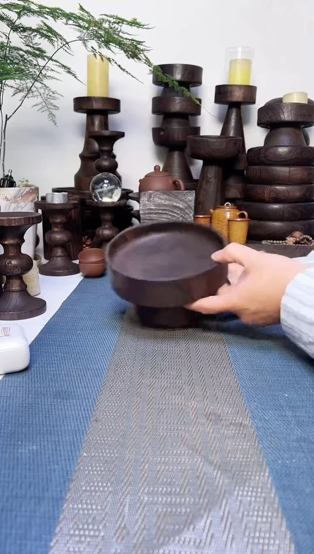 香樟木侘寂风碳化木器