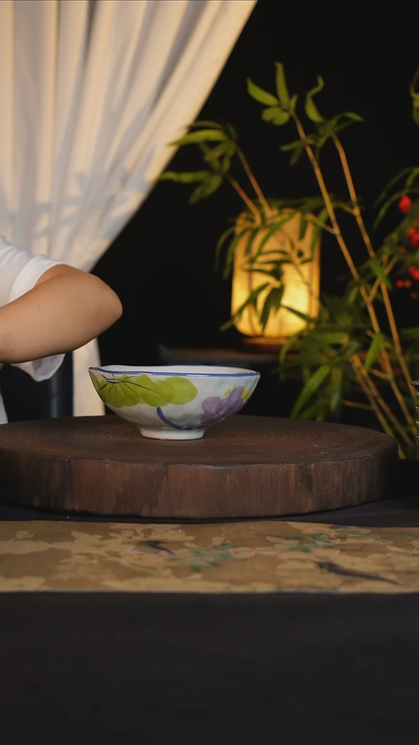 碗景德镇手工手绘高温釉下彩可进蒸箱烤箱微波炉洗碗机