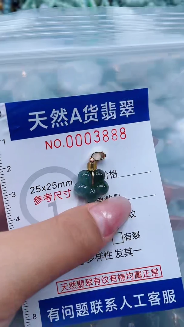 翡翠未镶嵌吊坠(不含链)1