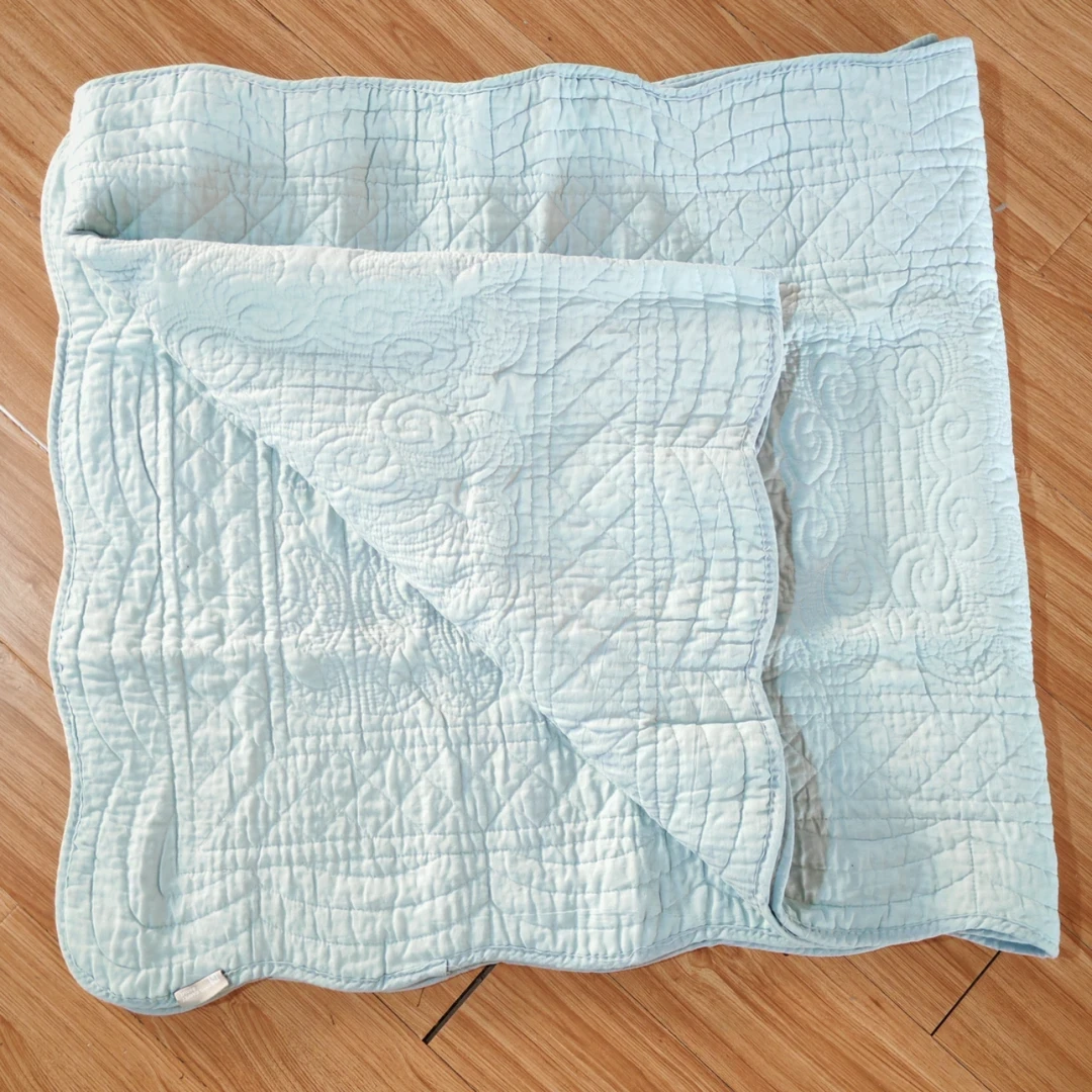 外贸四季通用加厚防滑加长薄荷绿色纯棉沙发垫尺寸约70*300