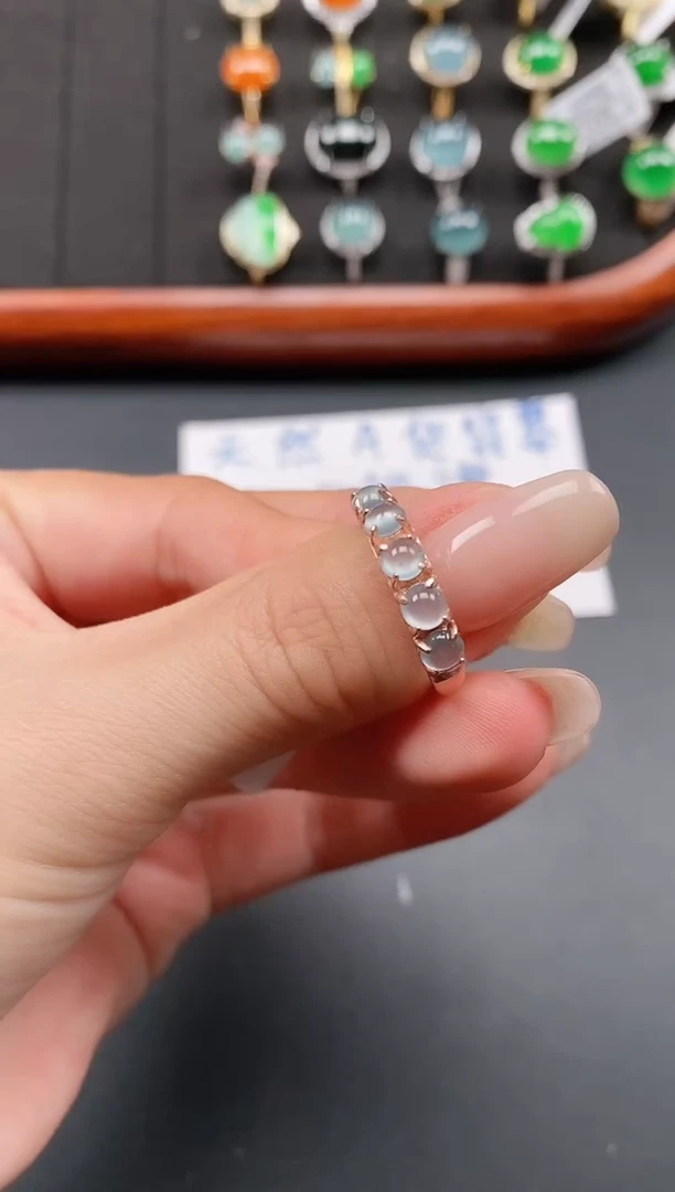 银S925镶嵌戒指翡翠11