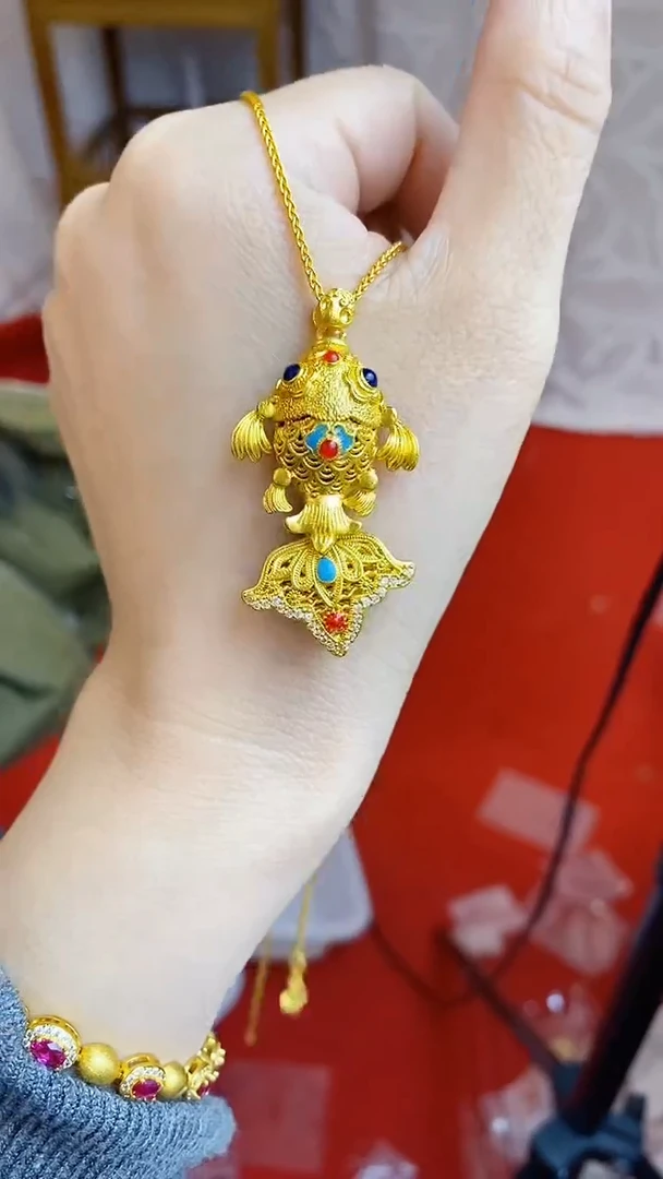 合金无025大金鱼吊坠