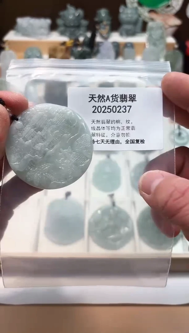 颈饰未镶嵌翡翠天然翡翠A货1204