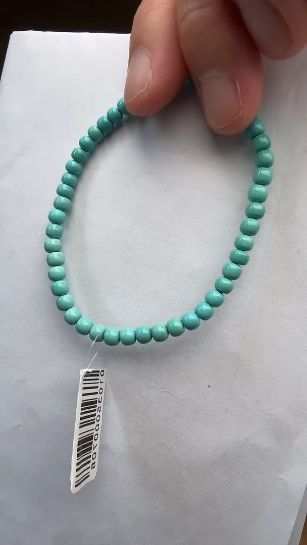 未镶嵌绿松石手链爱**人爱玩的人专拍绿松石手串
