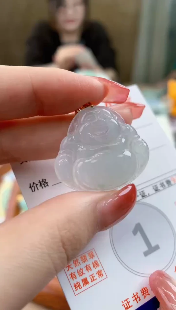 颈饰未镶嵌翡翠天然A货翡翠挂件