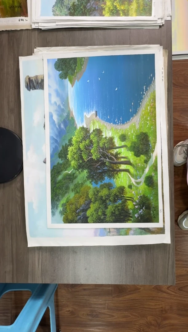 油画【136号】约50*70cm丨朝鲜原创纯手绘孤品油画丨顺丰包邮