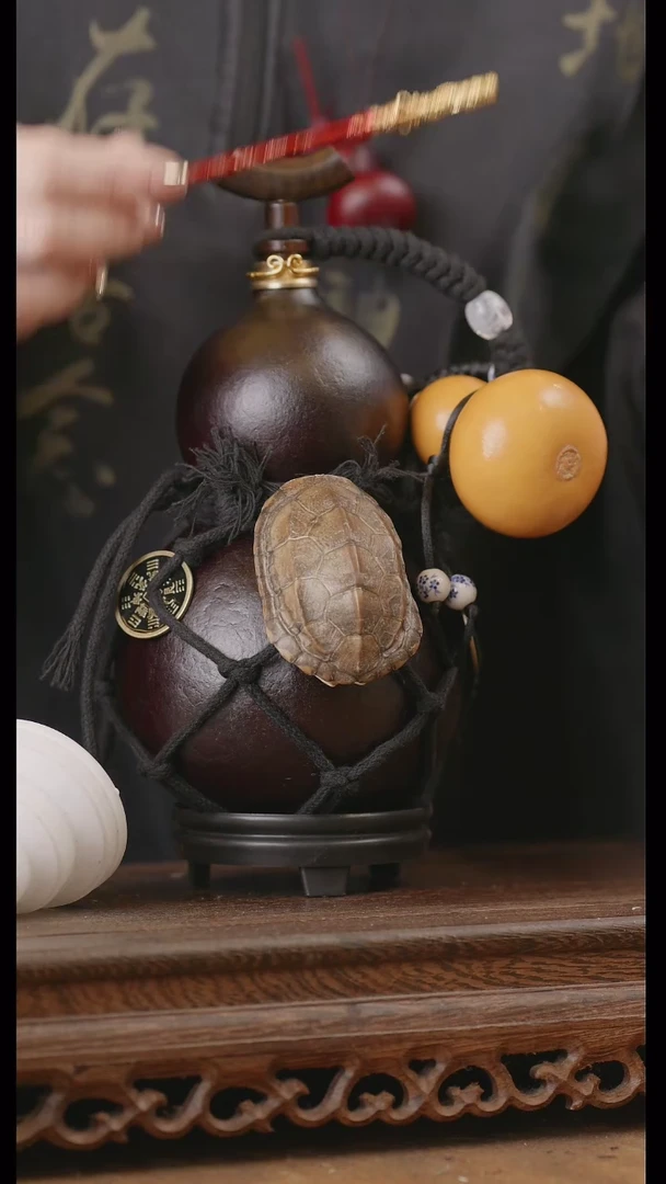 【闪购商品】241号精品天然大漆工艺防渗内胆酒葫芦~