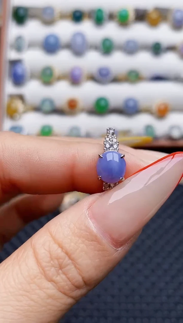 银S925镶嵌戒指翡翠1740