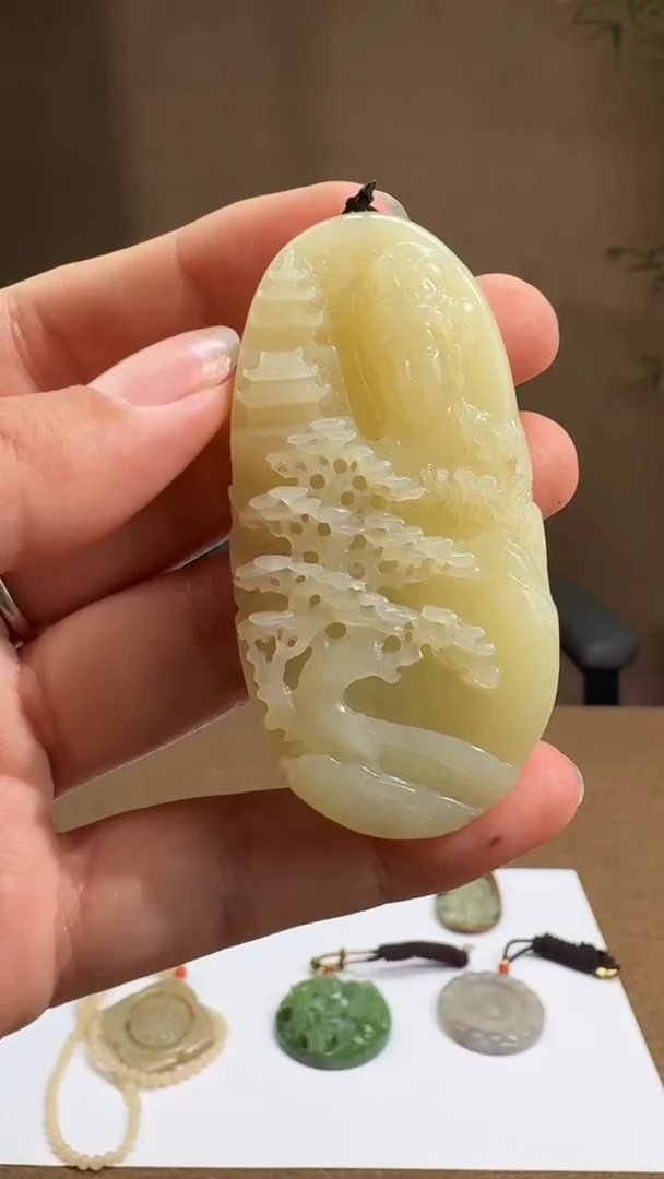 和田玉未镶嵌颈饰多样性发货1159