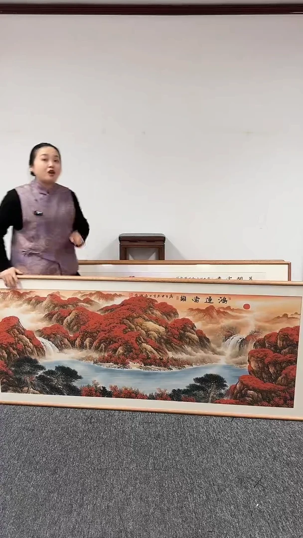 【闪购商品】国画带框作品手绘