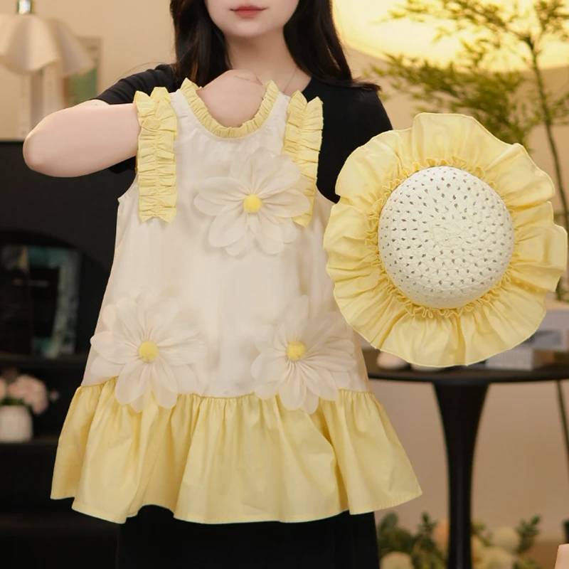 【R黄油云朵】女童薄款无袖连衣裙仙女裙度假风夏装中小童洋气裙子