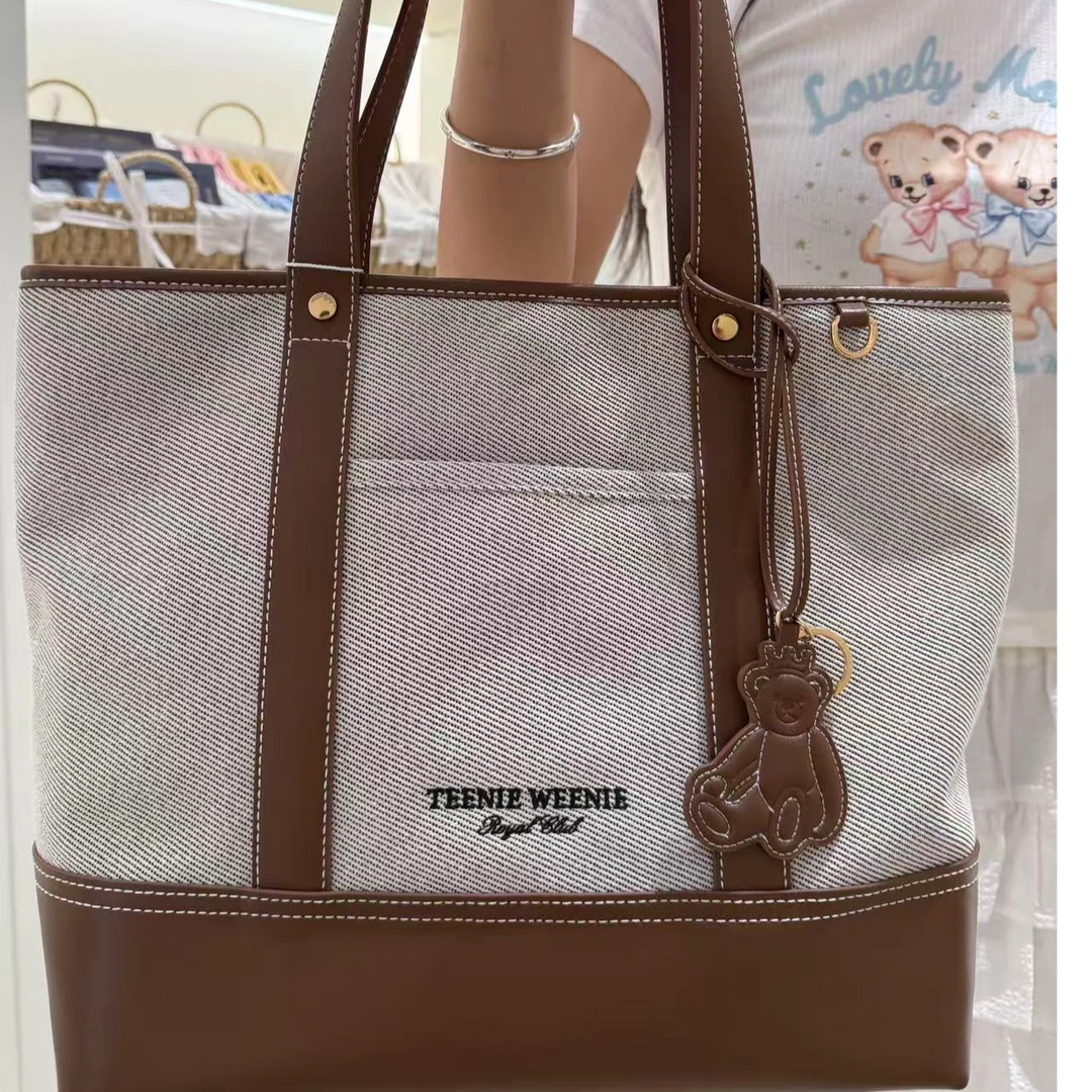Teenie Weenie韩式欧美风气质熟女托特包单肩包肩包腋下千金风