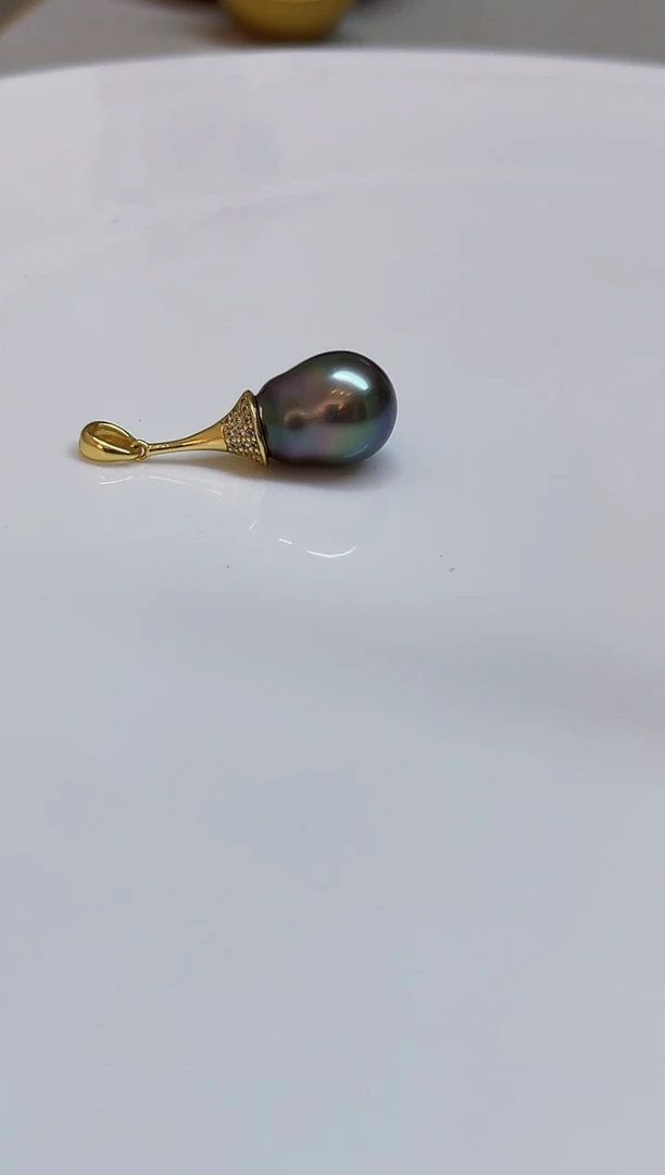 银S925镶嵌颈饰海水珍珠11mm