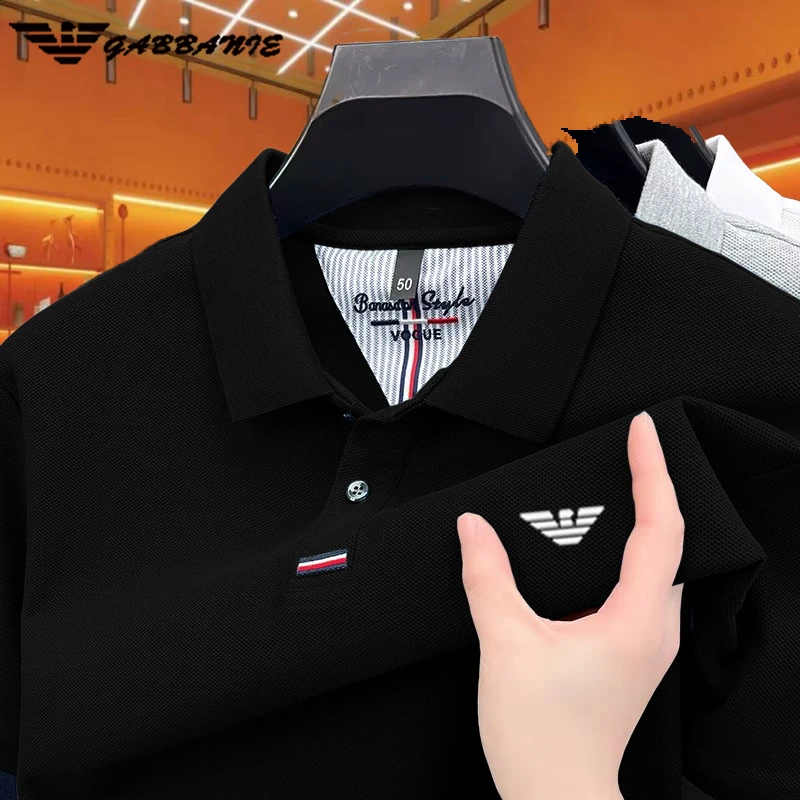 意大利专柜正品100纯棉POLO衫男士2025夏季新款休闲半袖商务短袖