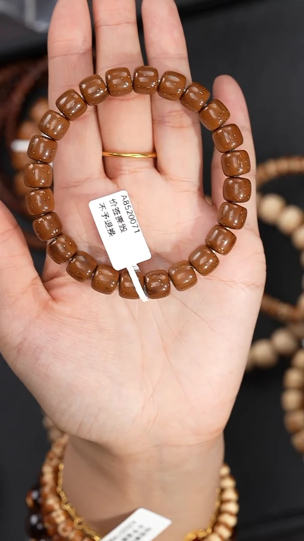 手串紫金鼠9.5mm0071红皮实心鼠