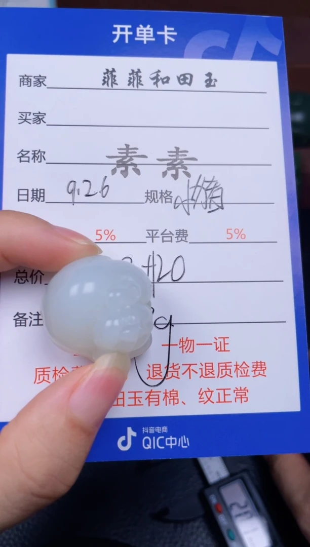 颈饰未镶嵌和田玉F670