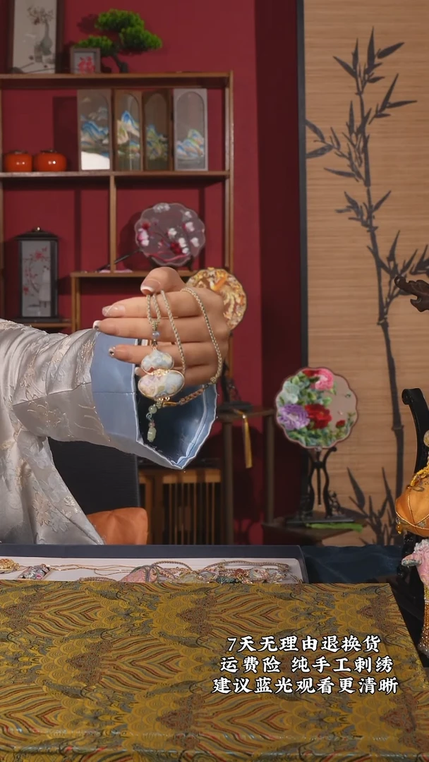 织绣147非遗名家宋锦纯手工项链