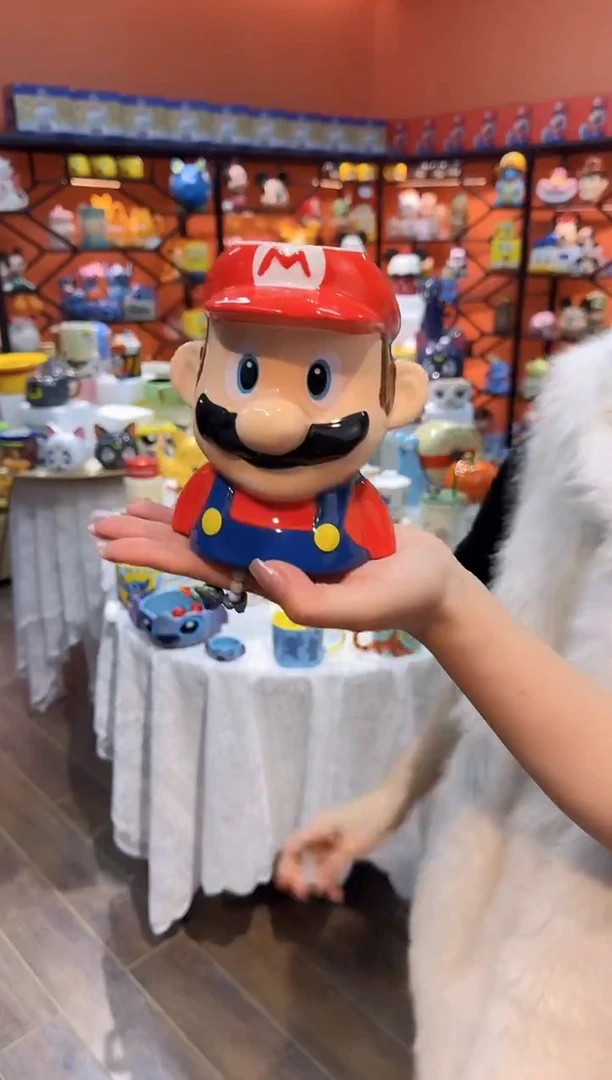 瓷片@@马里奥陶瓷倒置杯