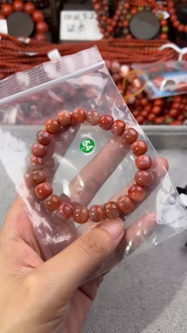 南红玛瑙手串未镶嵌10+