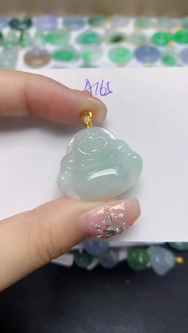 颈饰未镶嵌翡翠天然缅甸翡翠A货翡翠百元以上9元证书费自理