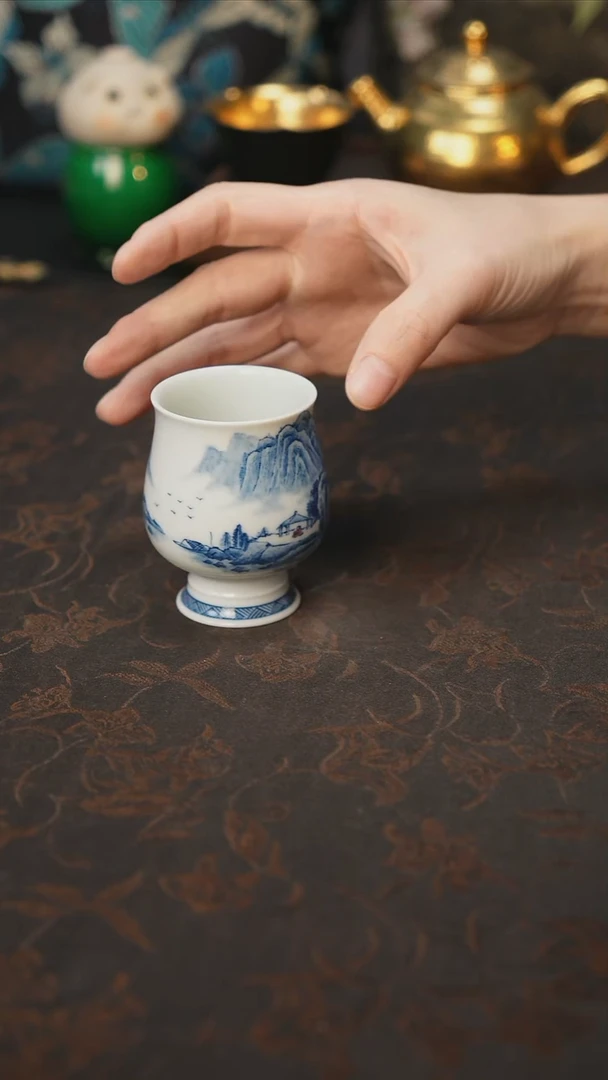 景德镇陶瓷杯碗柴烧多人