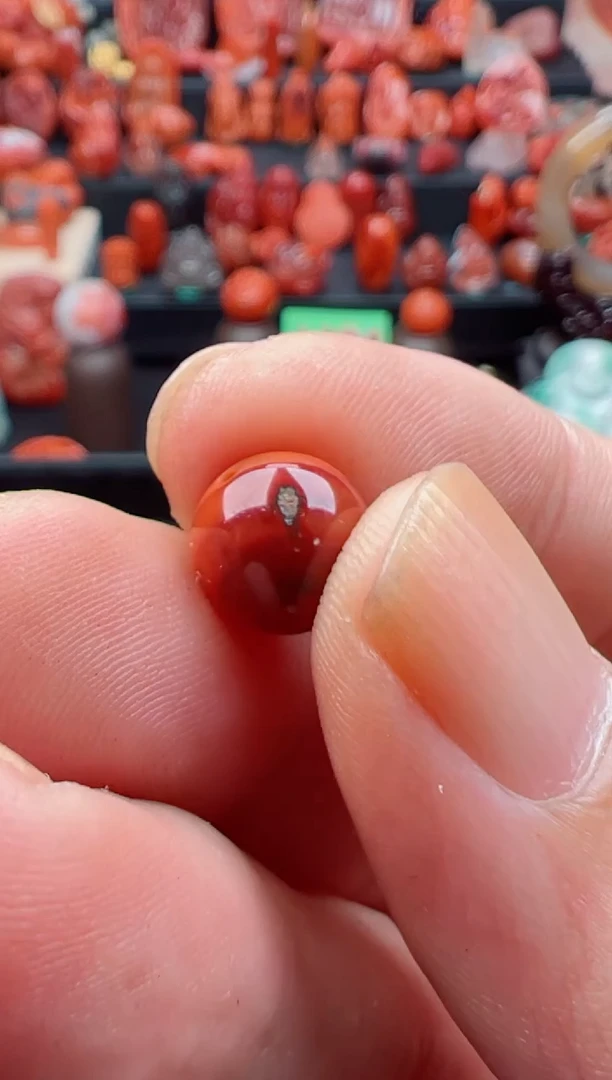 未镶嵌单珠南红玛瑙Y***1单珠