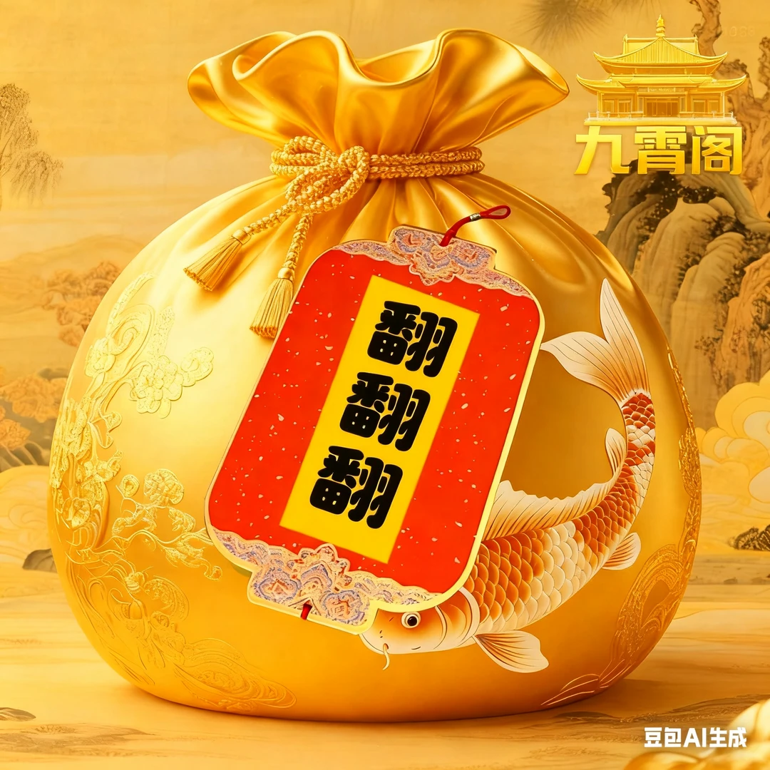 7号五路米米翻翻翻【九霄】生肖挂饰福袋