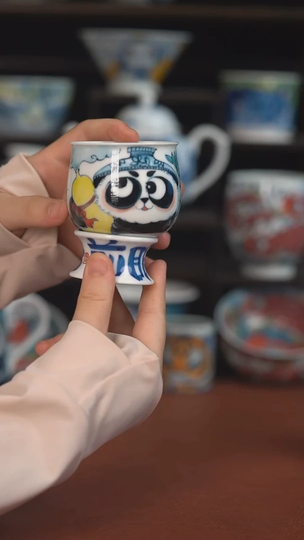 老师作品福在眼前蛋杯（微瑕价格）