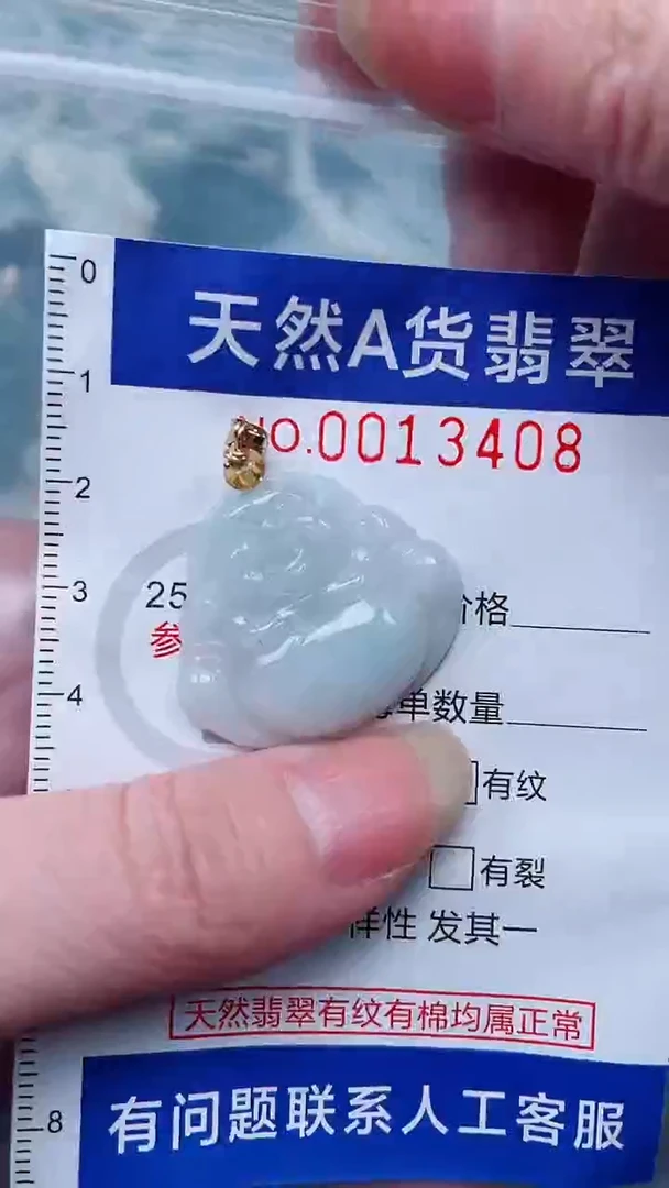 翡翠未镶嵌吊坠(不含链)1