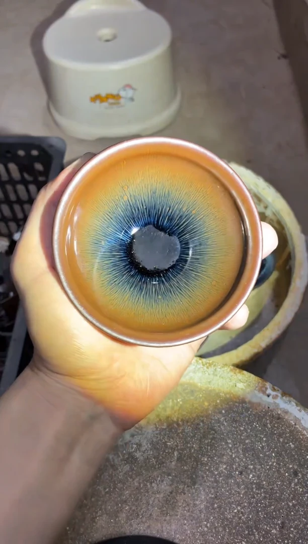 茶盏兔毫真柴烧建盏换点柴火