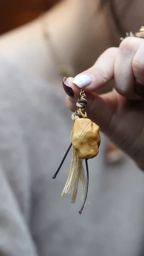 裸石蜜蜡未镶嵌*蜜蜡小提溜配饰*活扣头可拆*百搭手串项链