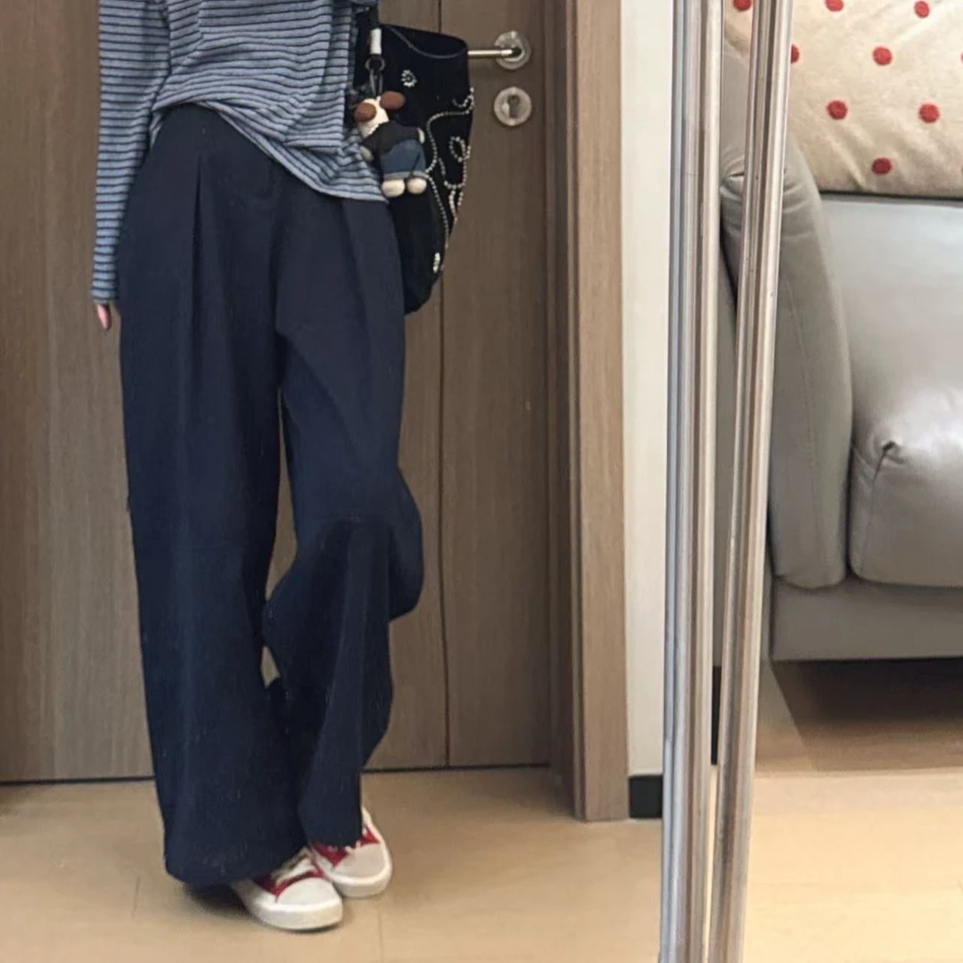 【NO退NO换】欧货老钱风后弹力腰围西裤【奶奶裤】u170065